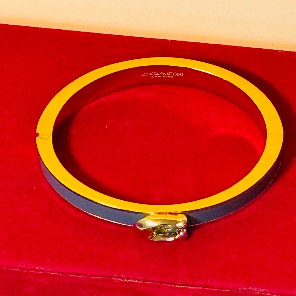 Coach Silver Hinged Bracelet - Picture 1 of 15